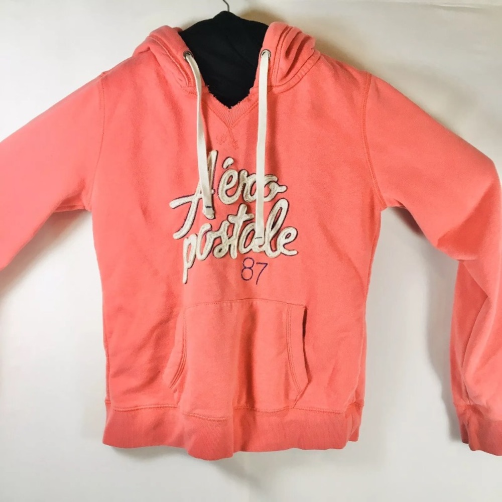 AEROPOSTALE SWEATSHIRT Hoodie Sz XL Small Pink